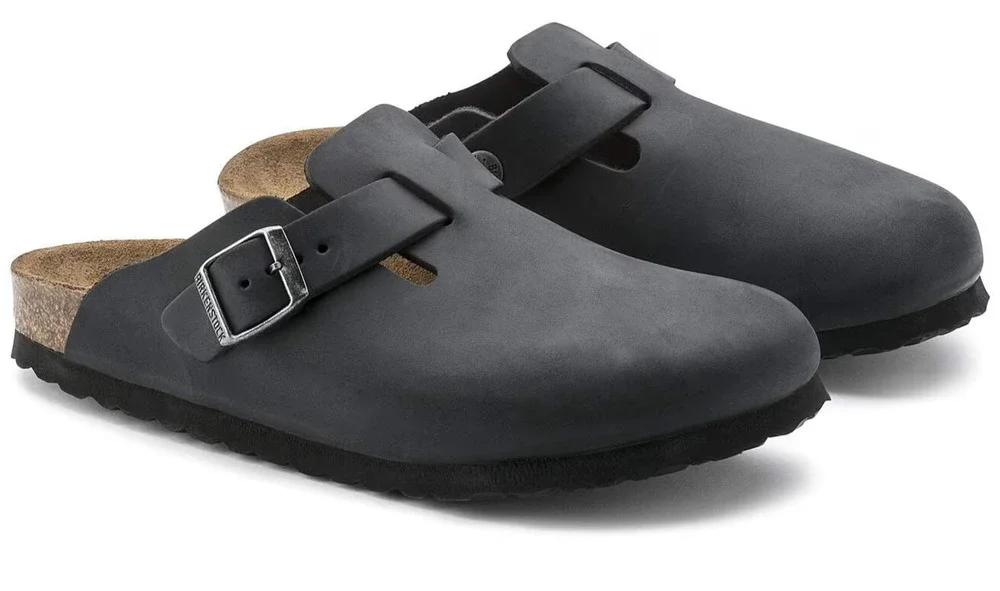Birkenstock Boston Black Oiled Leather, EU 42 US L 11 / M 9